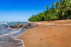 The beach at San Pedrillo, Corcovado National Park, Puntarenas Province, Costa Rica Art Print